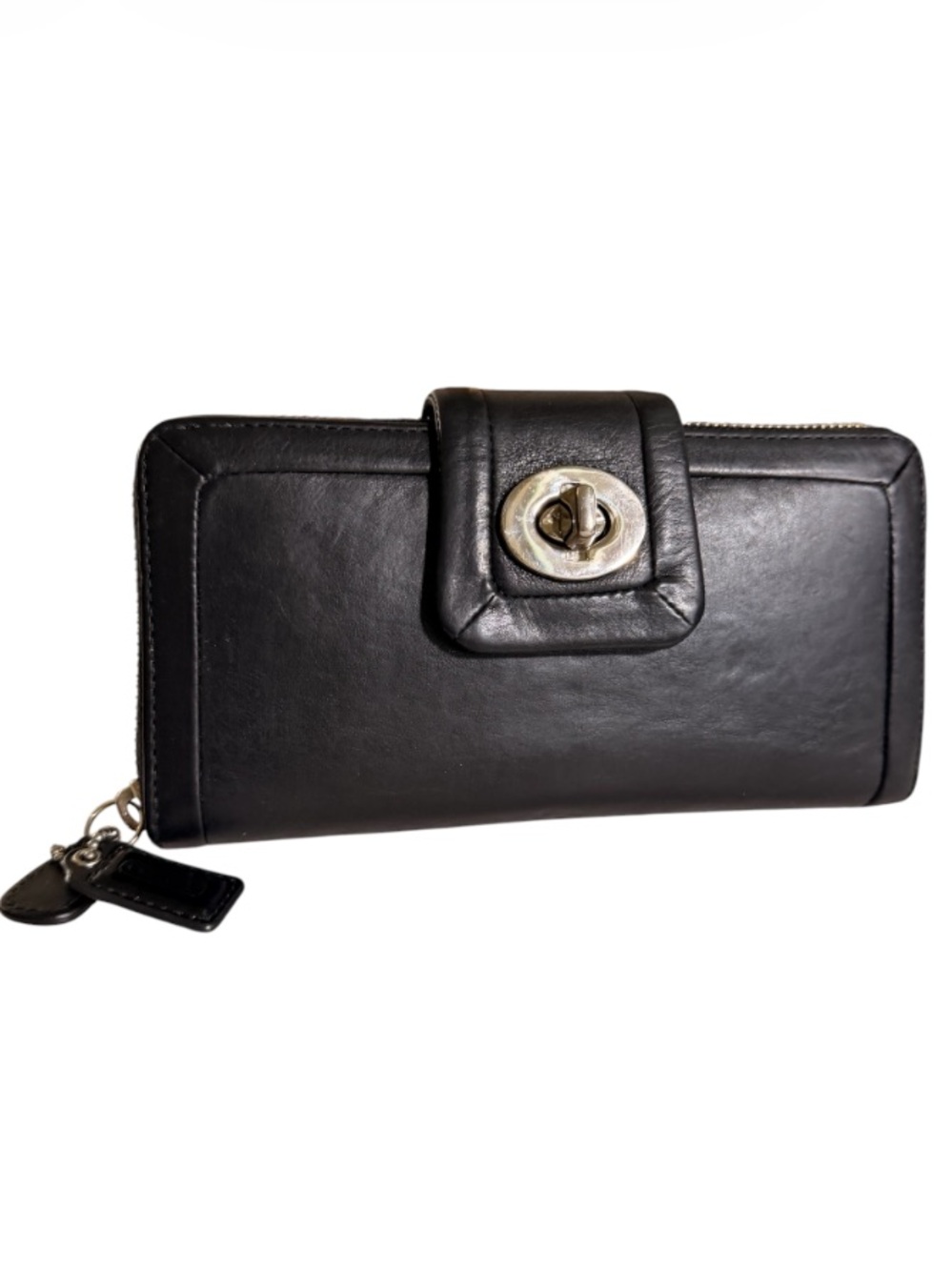 Coach Y2K Vintage Black Leather Women's Wallet